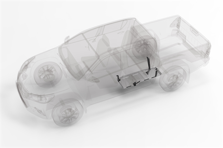 Hasplåt bensintank Toyota Hilux 2016-2020 Toyota Hilux 2021-